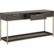 Rebel 63 X 17.75 inch Gold / Charcoal Grey Console Table with Drawers